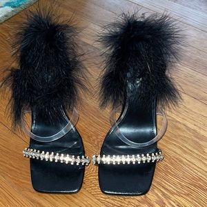 Fashion Nova Sling Back Studded Heels